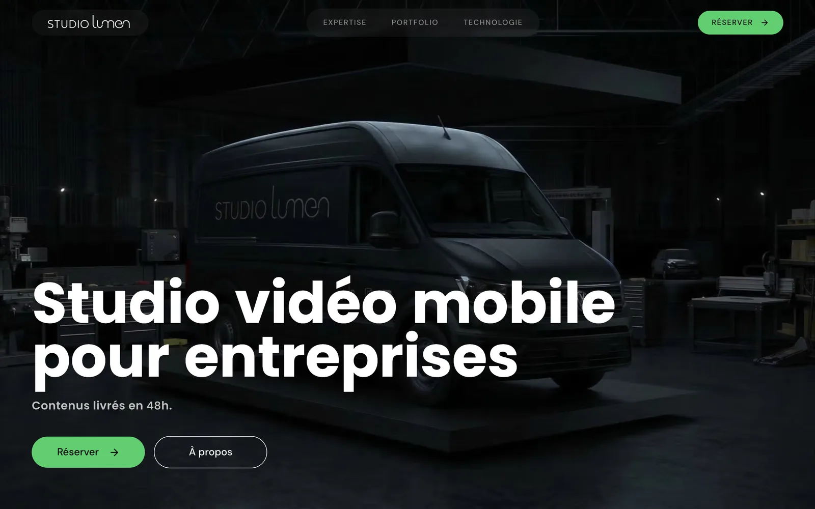 Studio Lumen website redesign. After